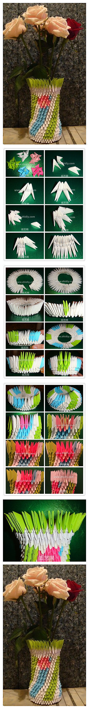 纸制花瓶