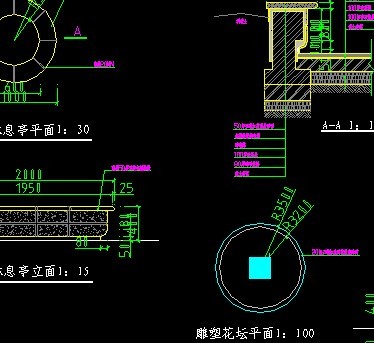 雕塑花坛