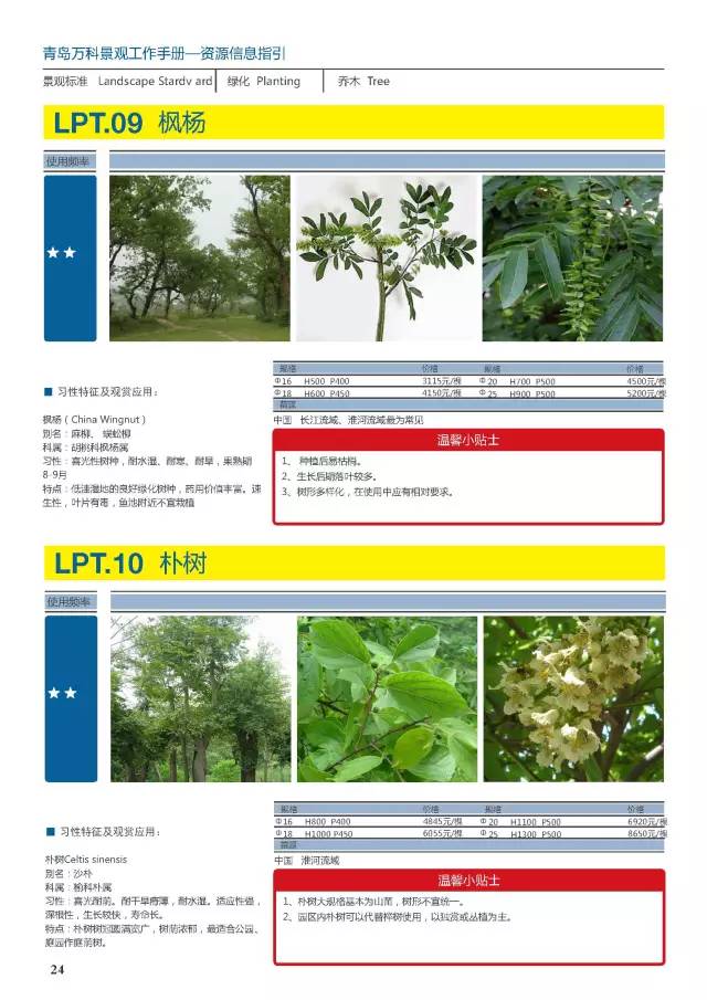 万科常用植物内部资料
