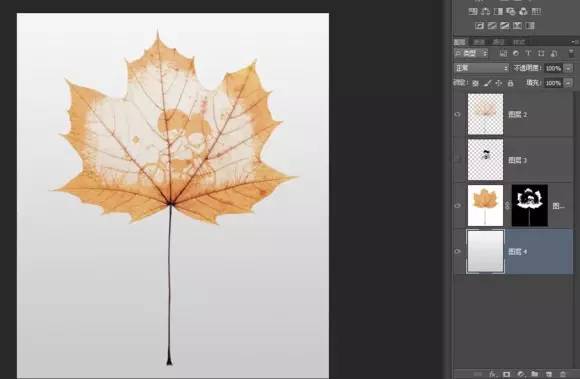 Ps怎么把叶子玩出花样镂空
