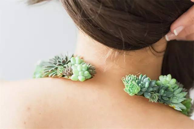 把多肉植物做成首饰，竟然比钻石还美丽