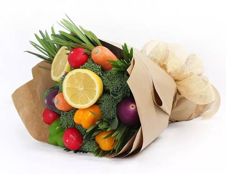 一束管饱的蔬菜花束