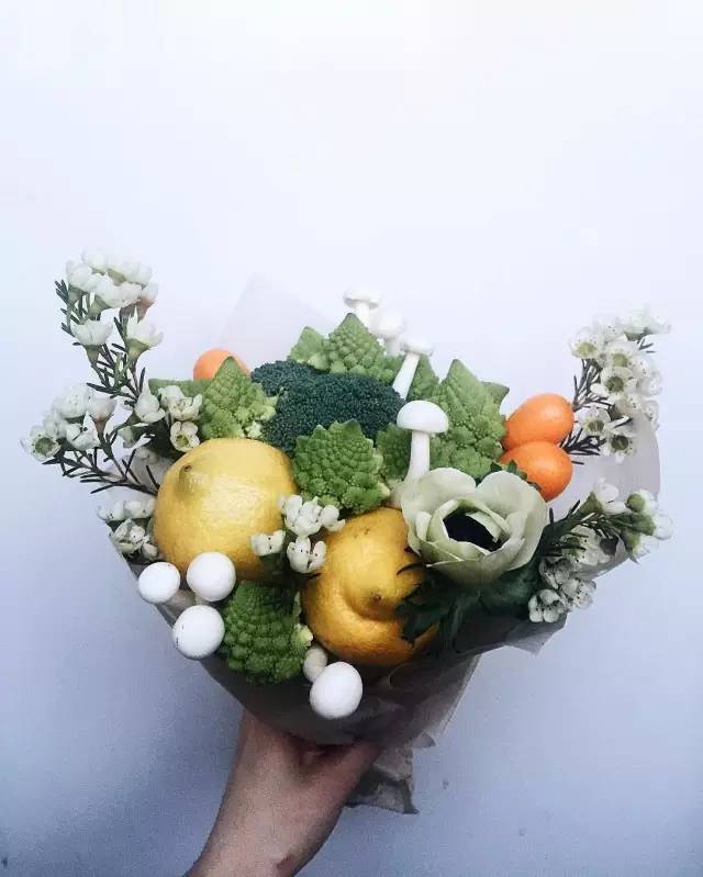 花艺 | 蔬菜水果花束，花前月下柴米油盐两不误