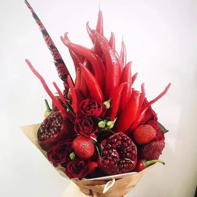 花艺 | 蔬菜水果花束，花前月下柴米油盐两不误
