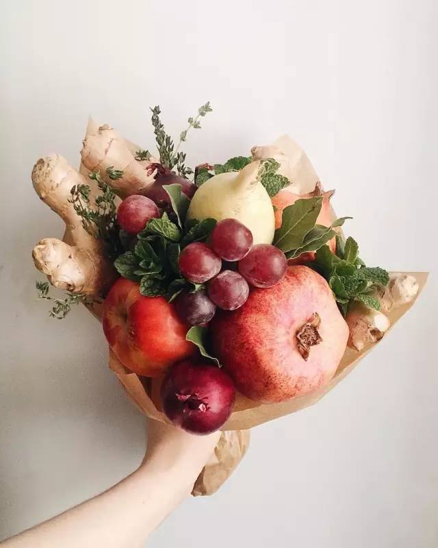花艺 | 蔬菜水果花束，花前月下柴米油盐两不误