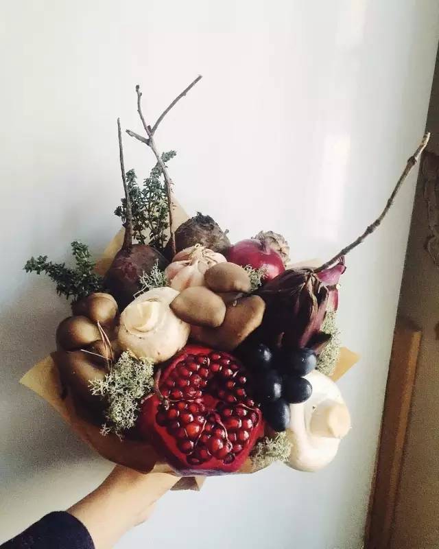 花艺 | 蔬菜水果花束，花前月下柴米油盐两不误