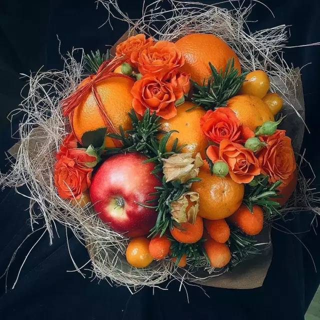 花艺 | 蔬菜水果花束，花前月下柴米油盐两不误